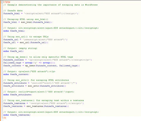 Buenas prácticas de desarrollo en WordPress 1 data link escape2