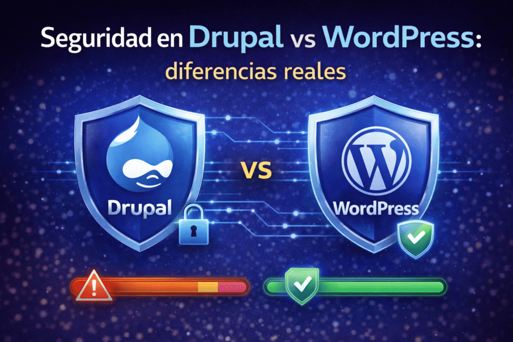 Comparativa de seguridad entre Drupal y WordPress para proyectos web