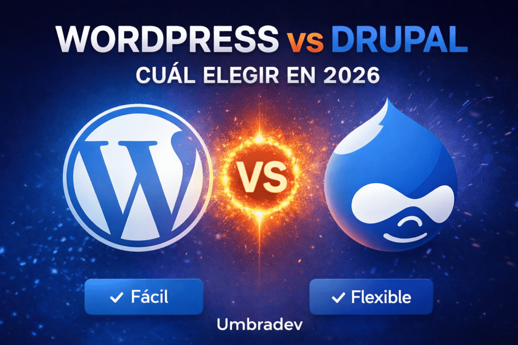 Comparativa entre WordPress y Drupal para proyectos web actuales